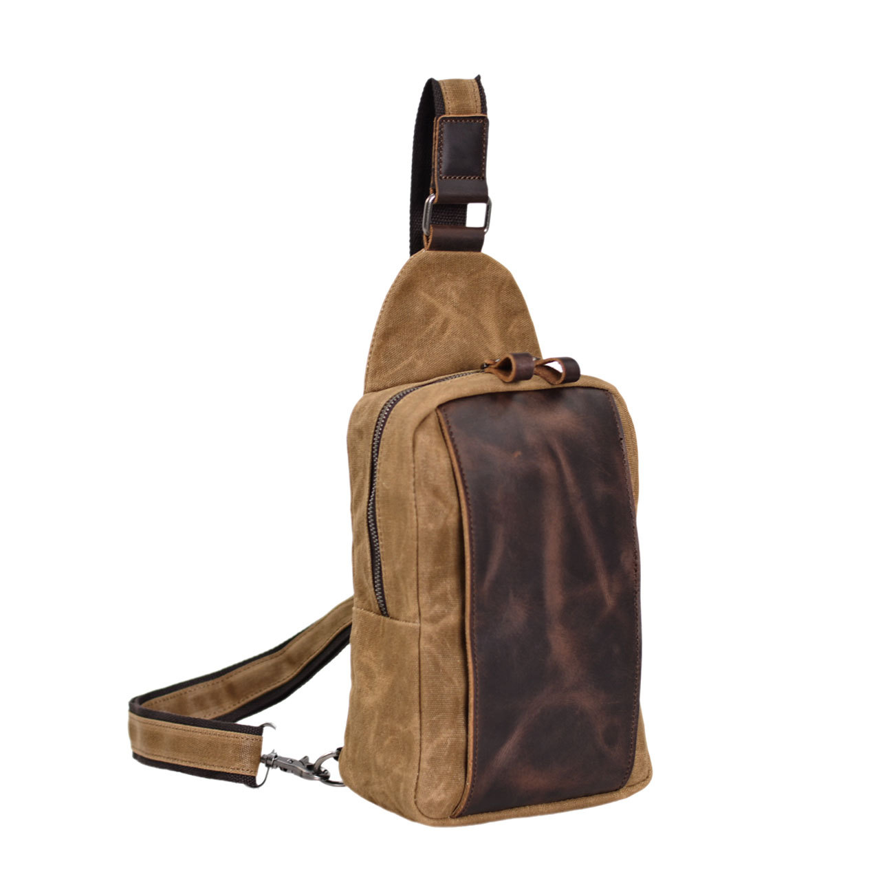 Casual Men's Vintage Waxed Can - Sling Backpack Shoulder ulasan dan harga