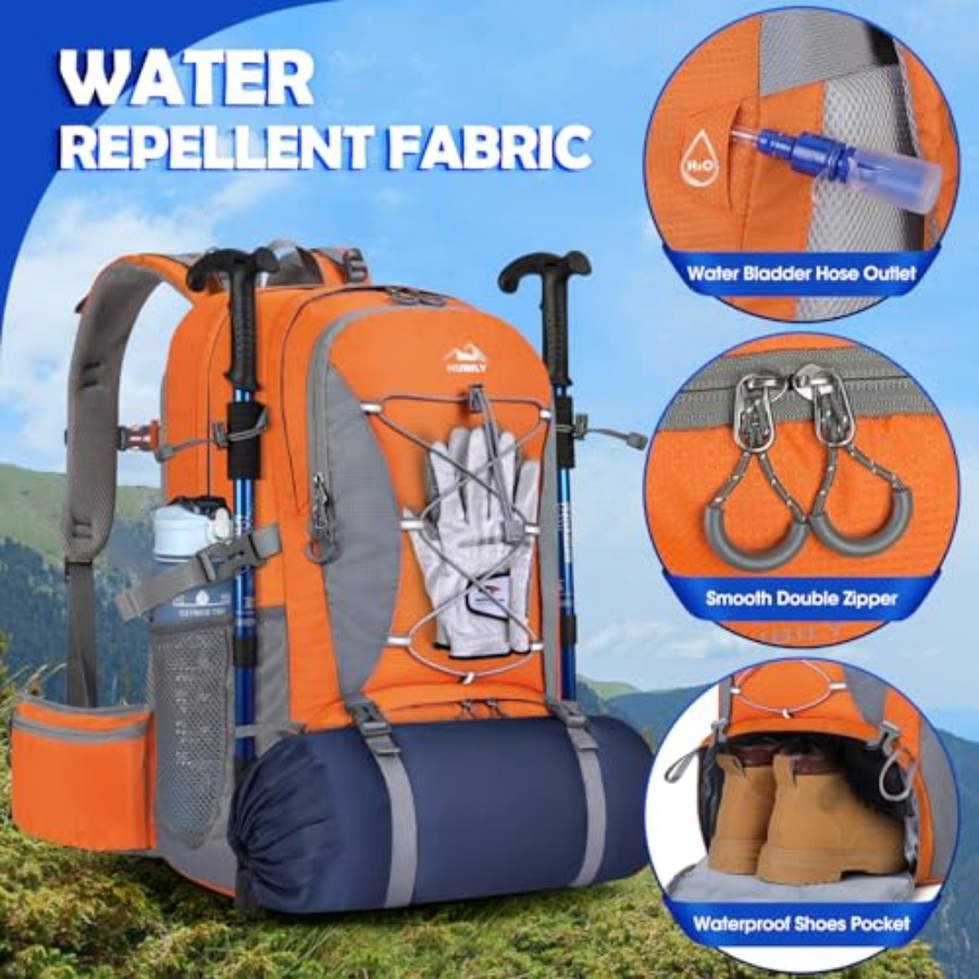 50L Hiking Backpack Waterproof - Hiking Backpack Waterproof ulasan dan harga