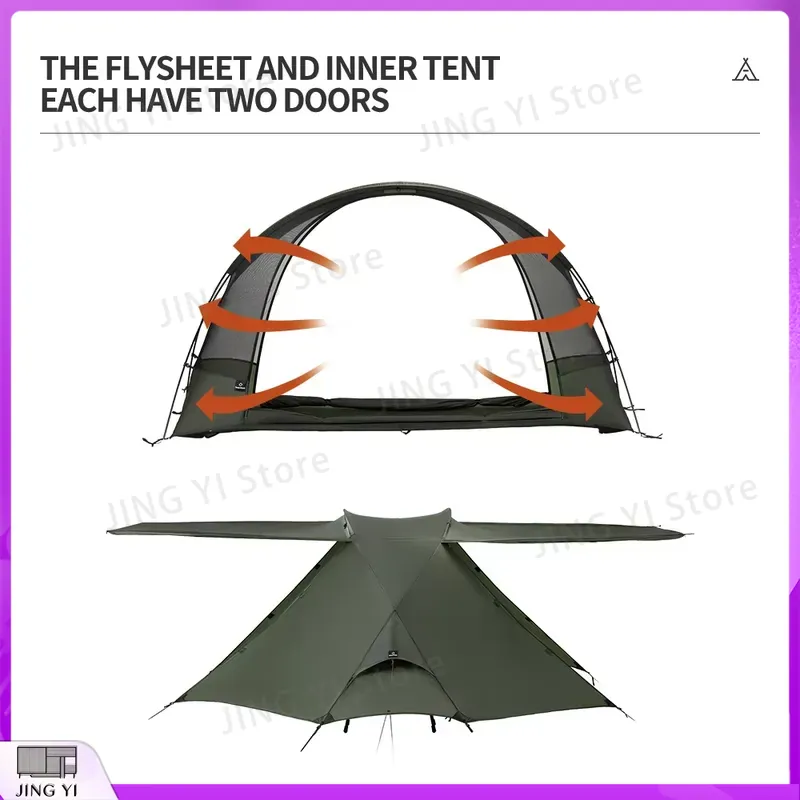 1 Person Camping Tent Outdoor  - Hiking Backpack Waterproof ulasan dan harga