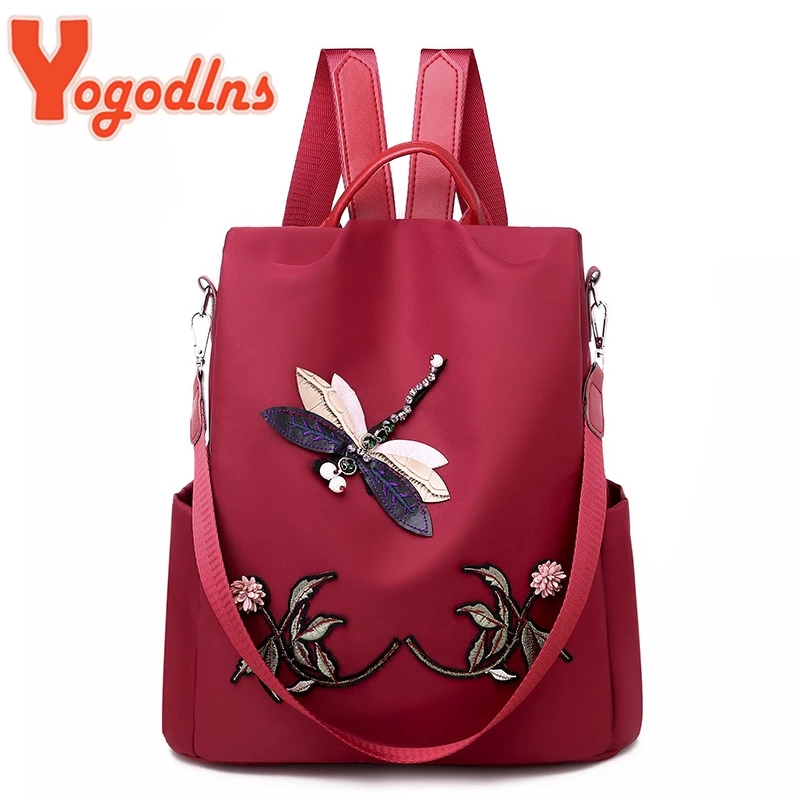 Yogodlns Fashion Embroidery Ba - Fashion Backpack Women ulasan dan harga